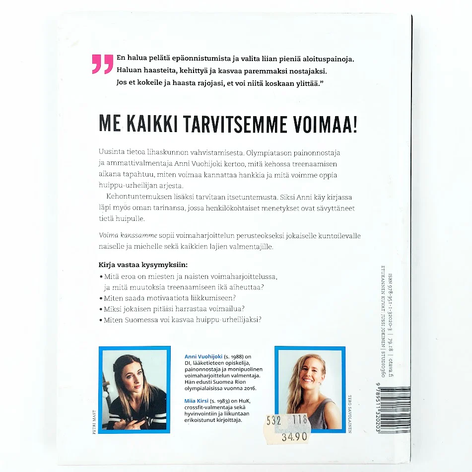 Anni Vuohijoki, Miia Kirsi: Voima kanssamme - Rautaista tietoa voimaharjoittelusta - Image 2