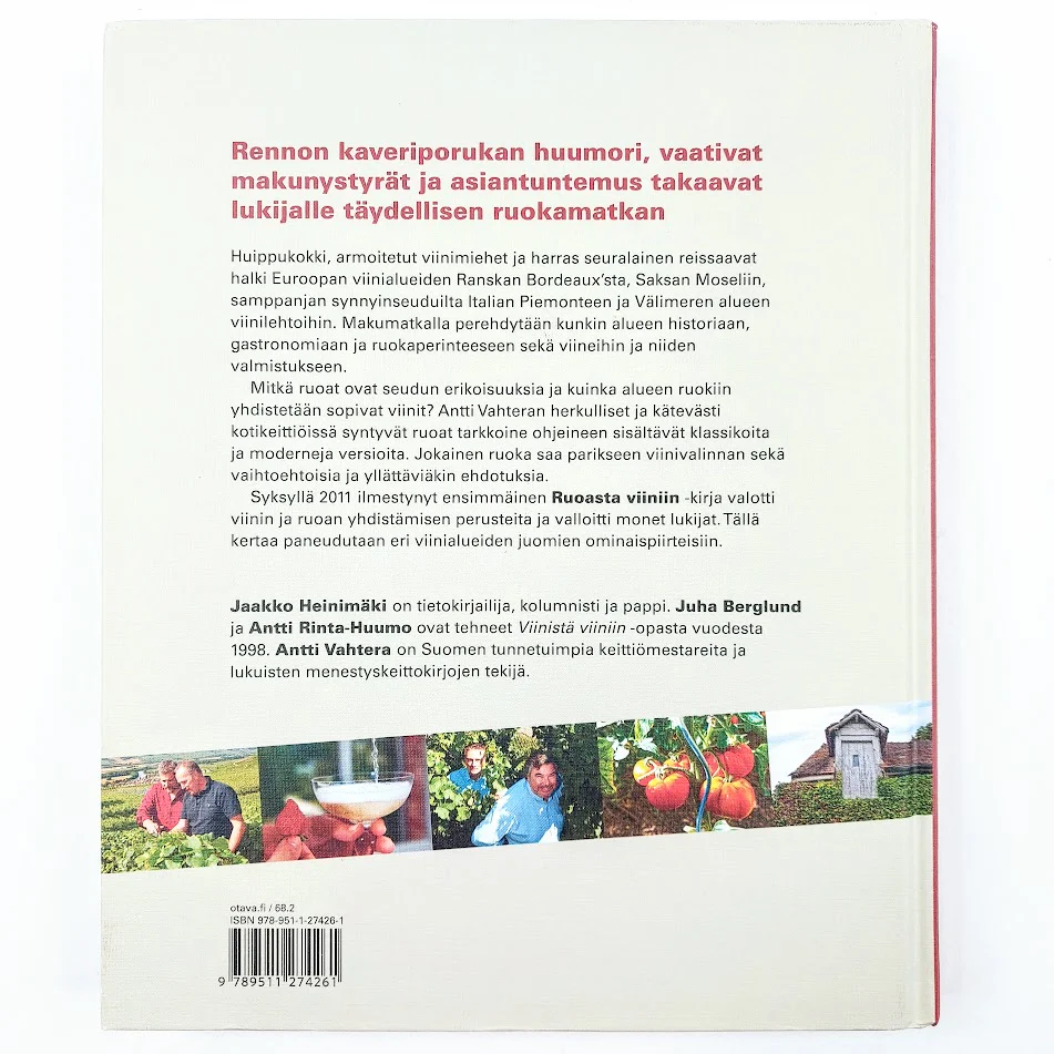 Berglund, Heinimäki, Rinta-Huumo, Vahtera: Ruoasta viiniin - Makumatka Euroopan halki - Image 2