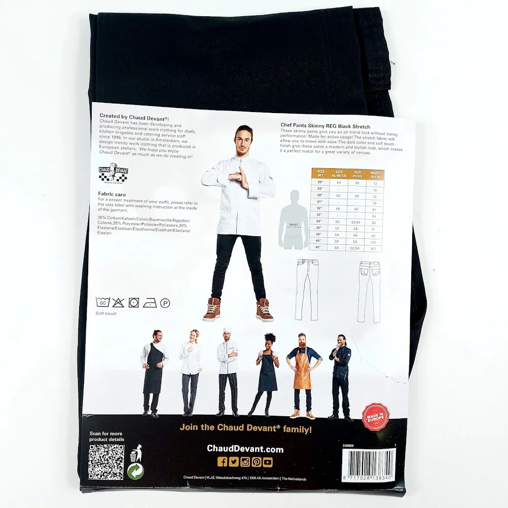 Chaud Devant Chef pants Skinny fit kokin housut koko 34" - Image 2