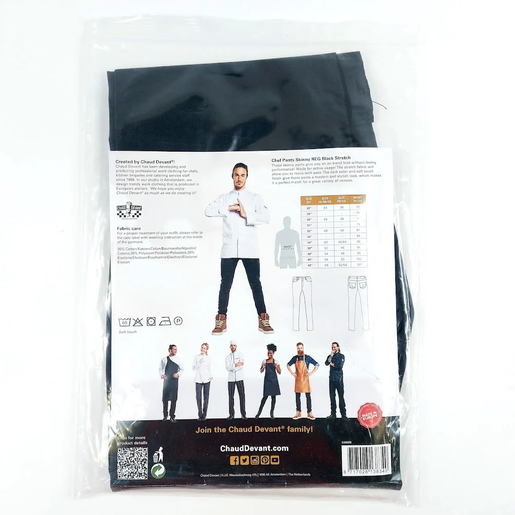 Chaud Devant Chef pants Skinny fit kokin housut koko 34" - Image 4