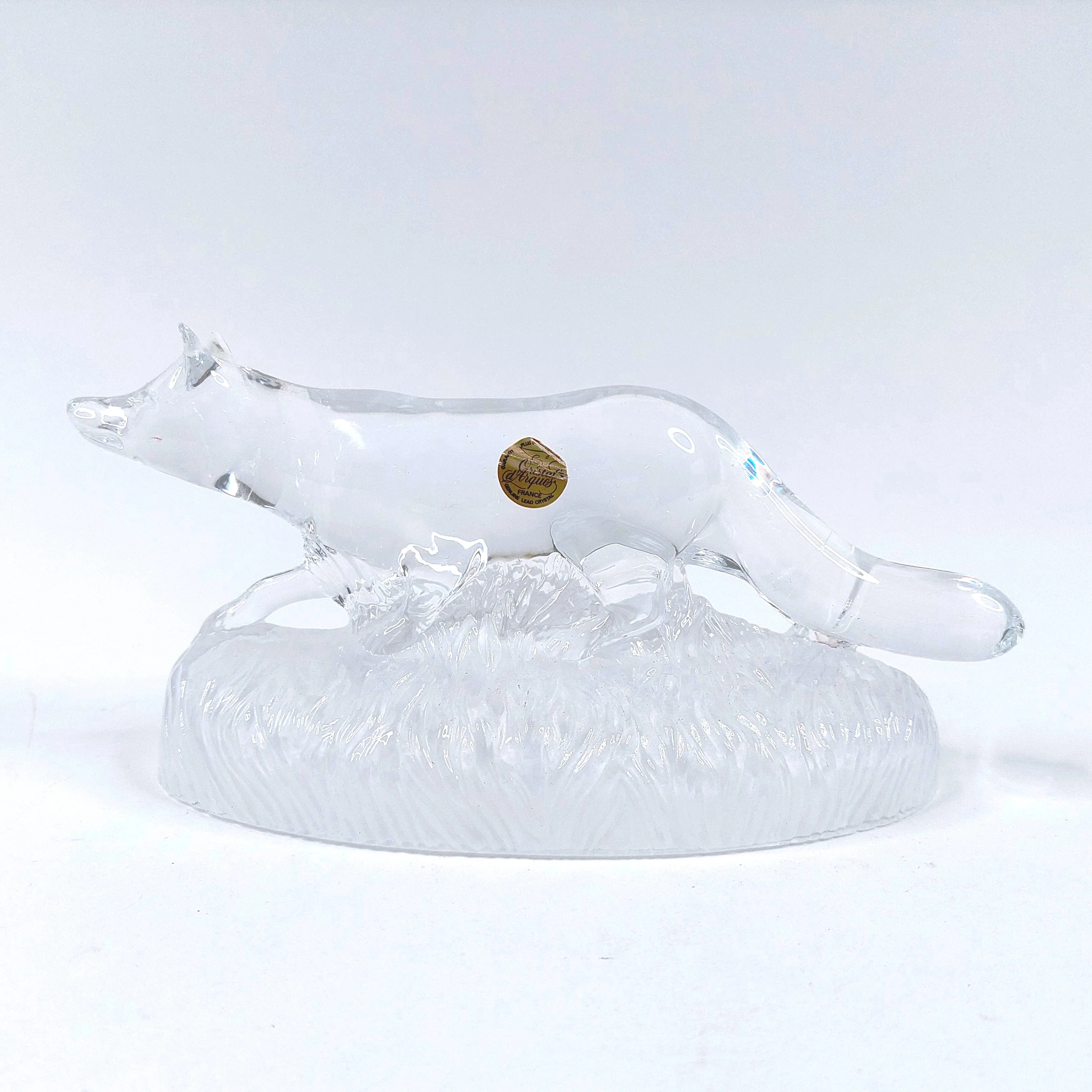 Cristal D'Arques kristallilasinen kettufiguuri - Image 2