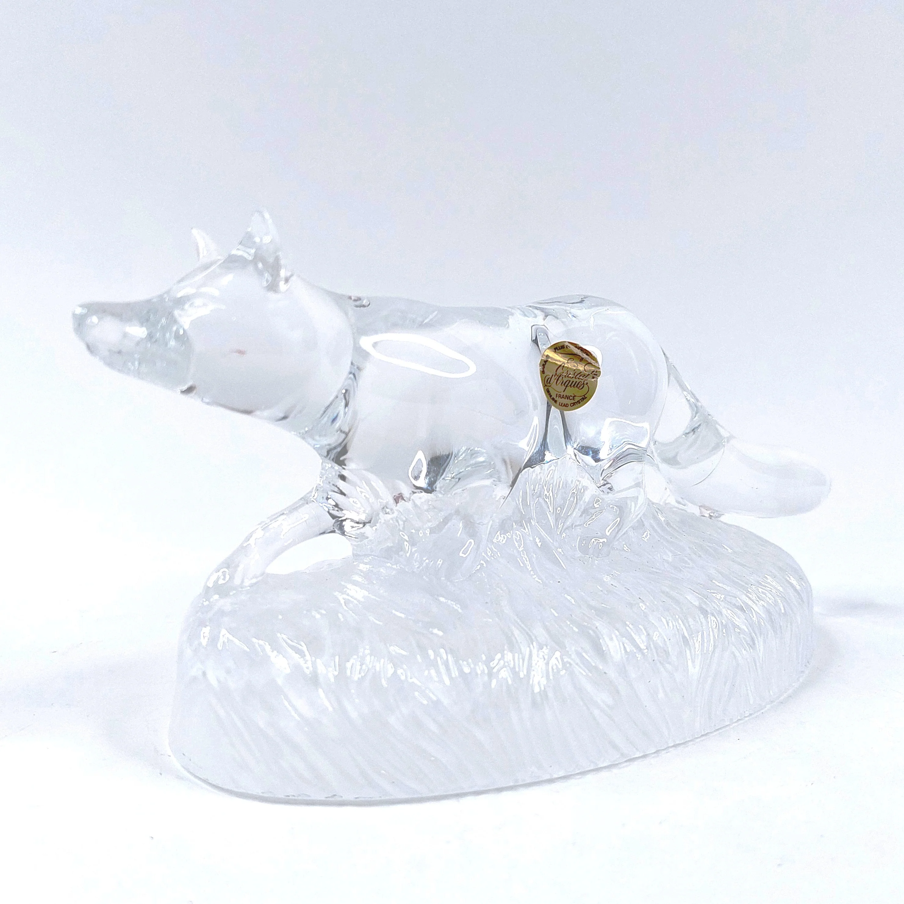 Cristal D'Arques kristallilasinen kettufiguuri - Image 4