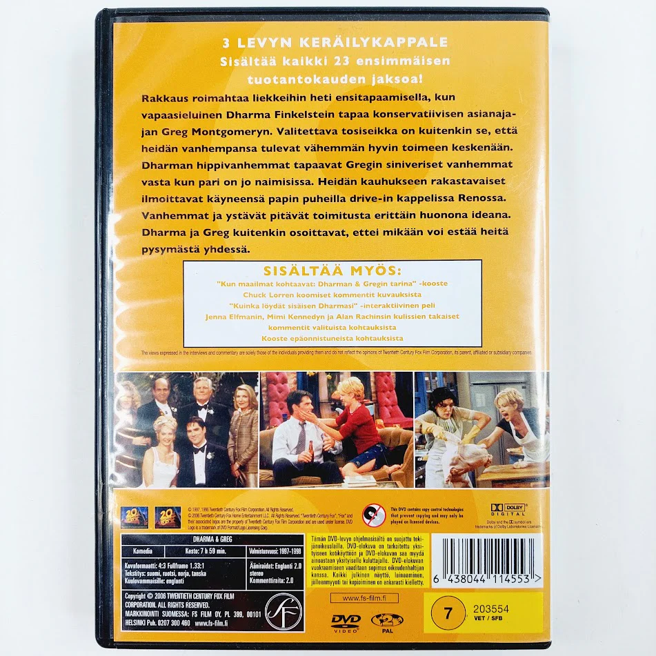 Dharma & Greg 1.Tuotantokausi 3DVD - Image 2
