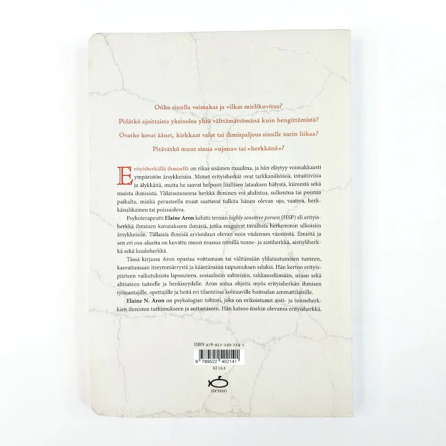 Elaine N. Aron: Erityisherkkä ihminen - Image 2