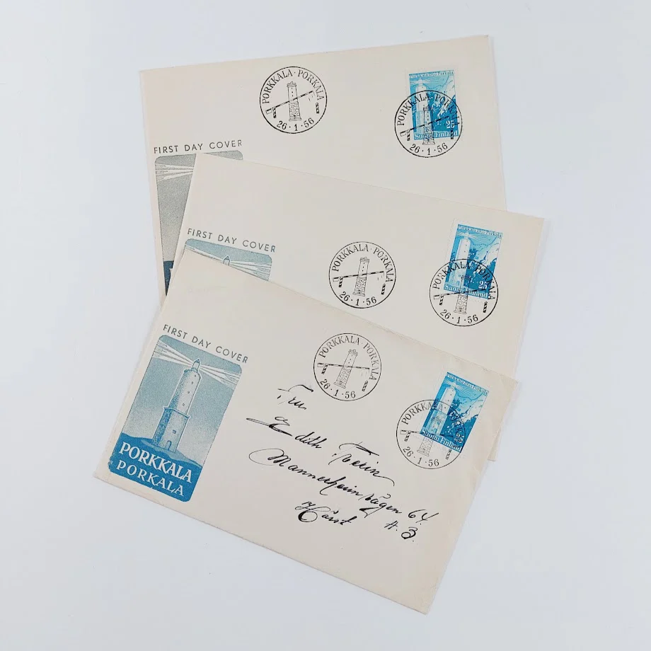 Ensipäiväkuoret 1955-1956 7kpl - Image 3