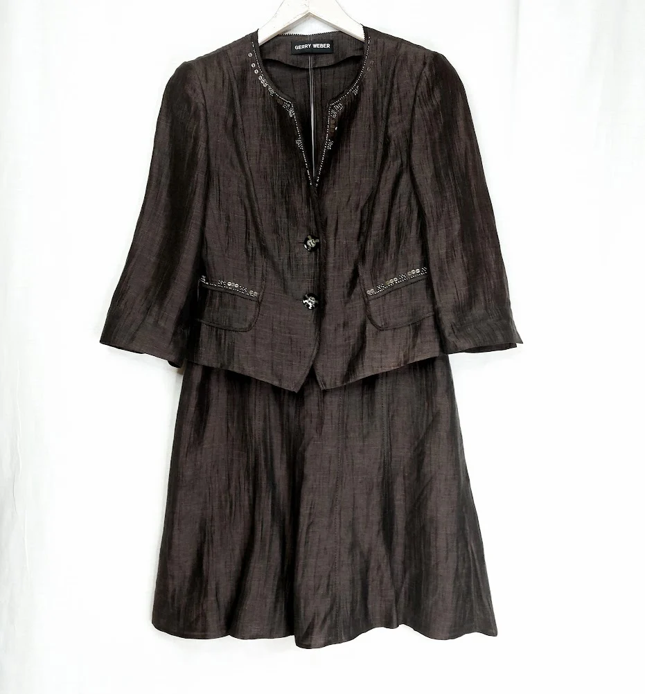 Gerry Weber pellavasekoitejakkupuku koko 38