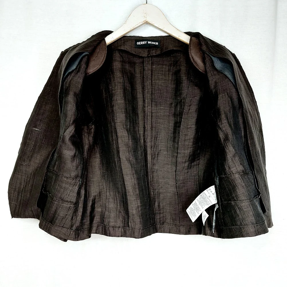 Gerry Weber pellavasekoitejakkupuku koko 38 - Image 3