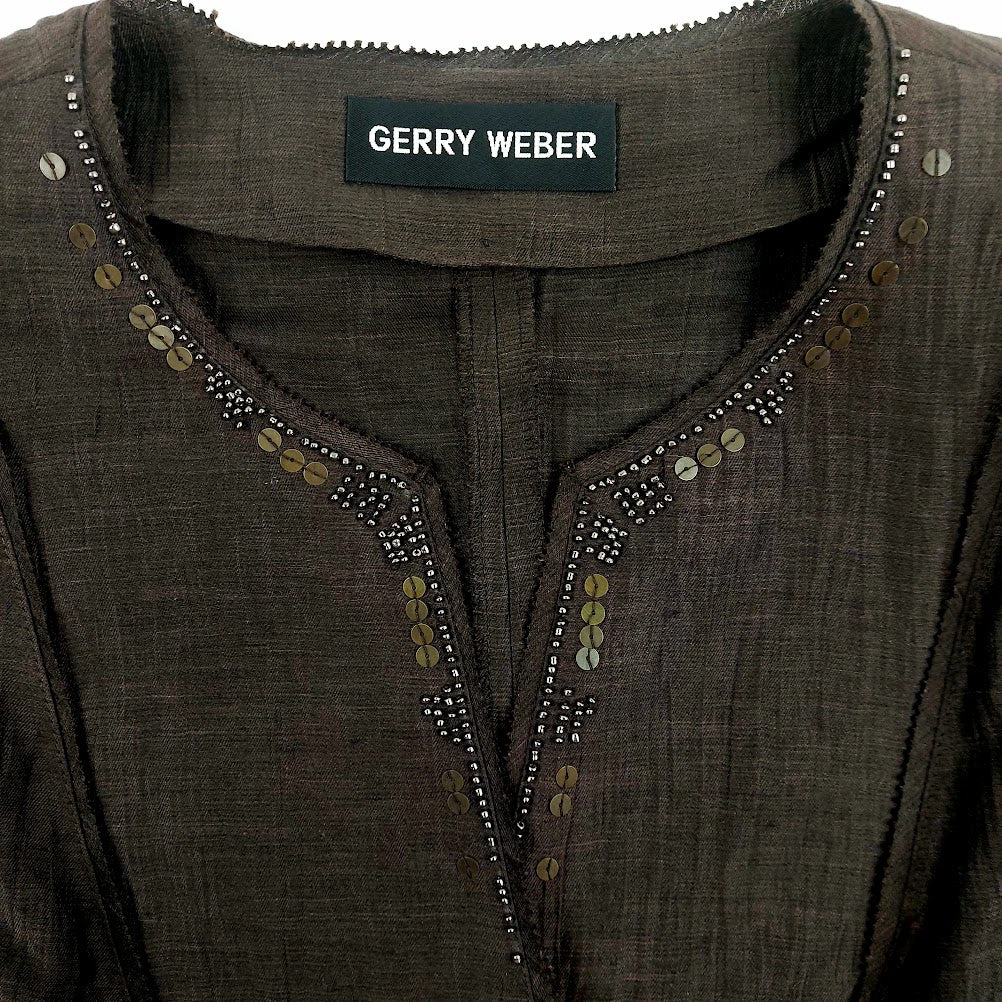 Gerry Weber pellavasekoitejakkupuku koko 38 - Image 4