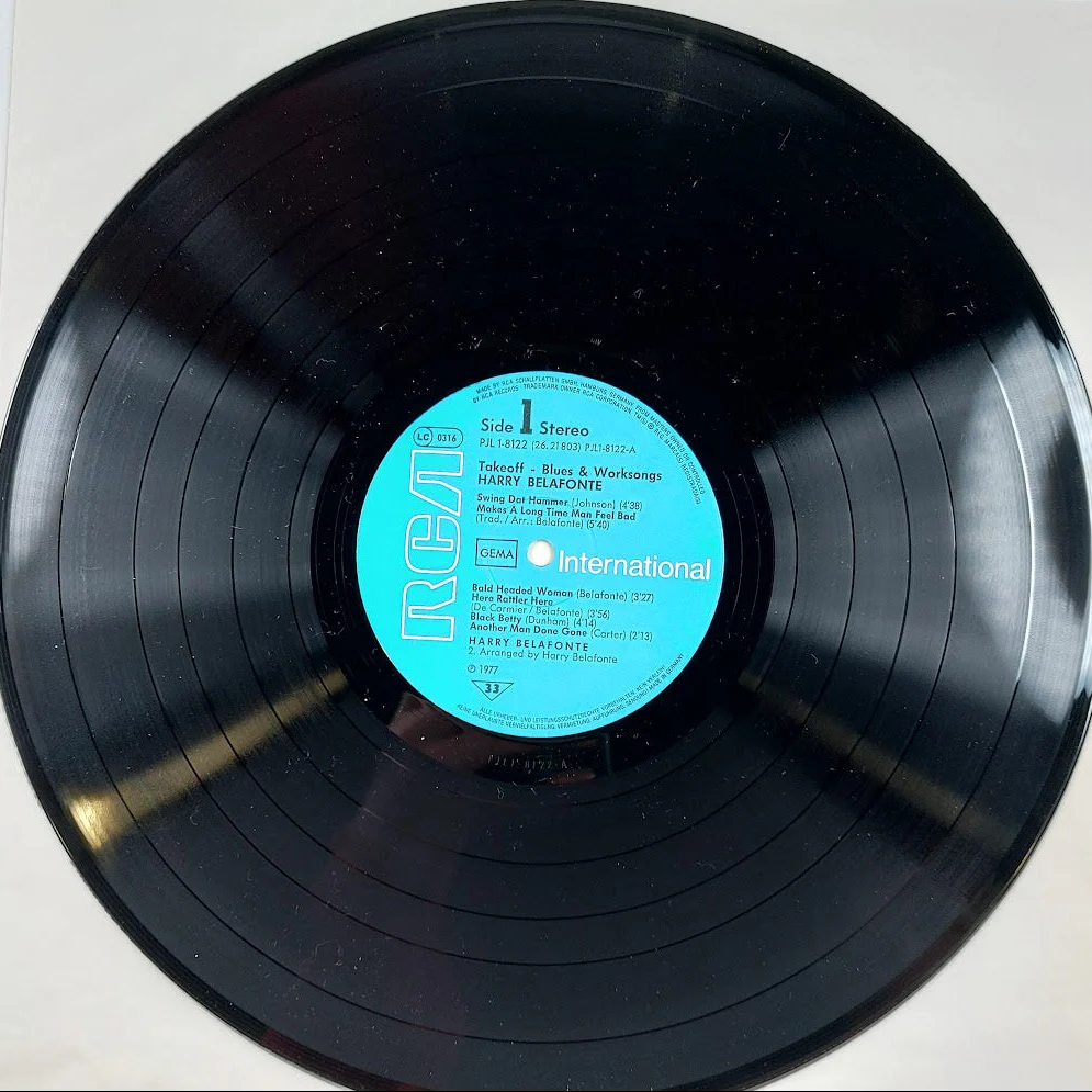 Harry Belafonte Blues & Worksongs Take Off-vinyyli - Image 3