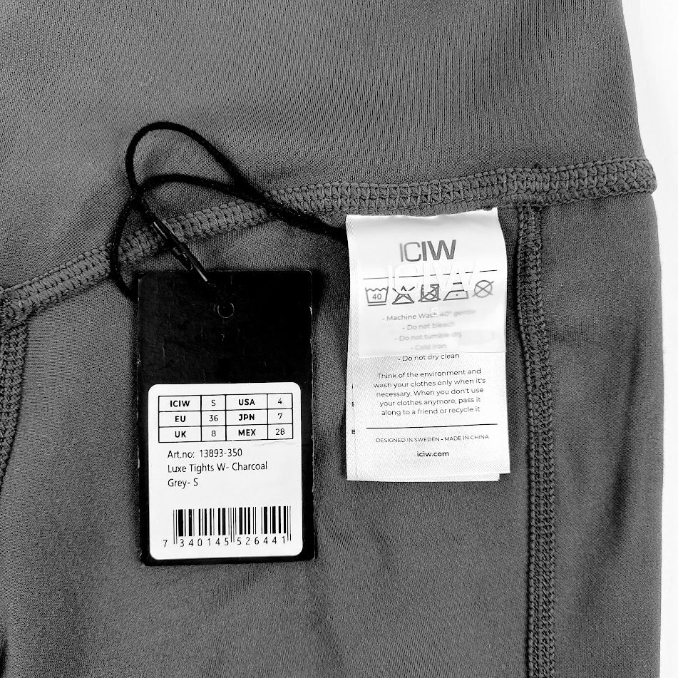 Icaniwill Luxe Tights W-Charcoal urheilulegginsit koko S - Image 4