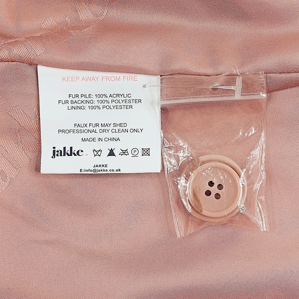 Jakke tekoturkistakki koko 38 - Image 5
