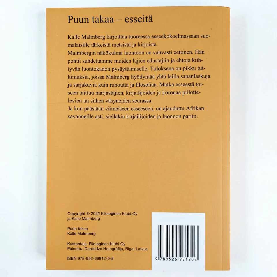 Kalle Malmberg: Puun takaa - esseitä - Image 2