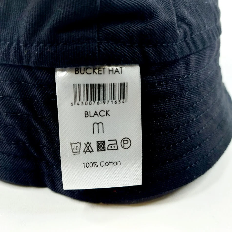 Kiddow Bucket Hat Black Lasten koko M - Image 2