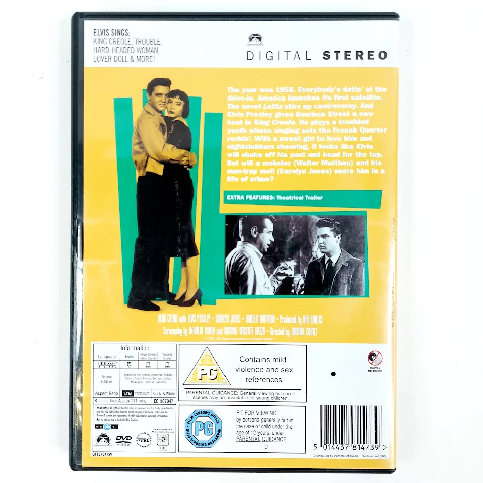 King Creole DVD - Image 2