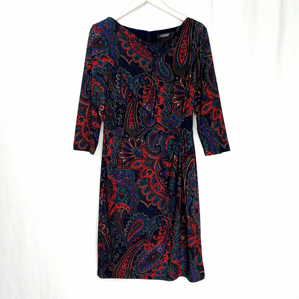 Lauren Ralph Lauren paisleykuvioinen mekko koko 36/38