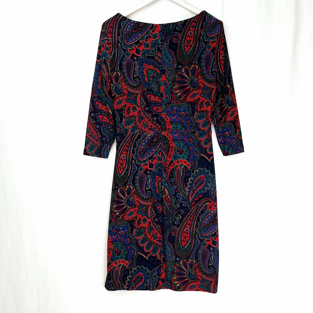 Lauren Ralph Lauren paisleykuvioinen mekko koko 36/38 - Image 2