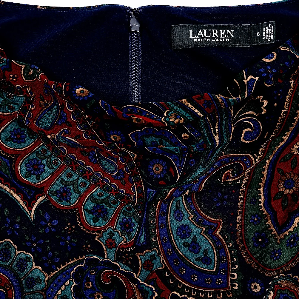 Lauren Ralph Lauren paisleykuvioinen mekko koko 36/38 - Image 3