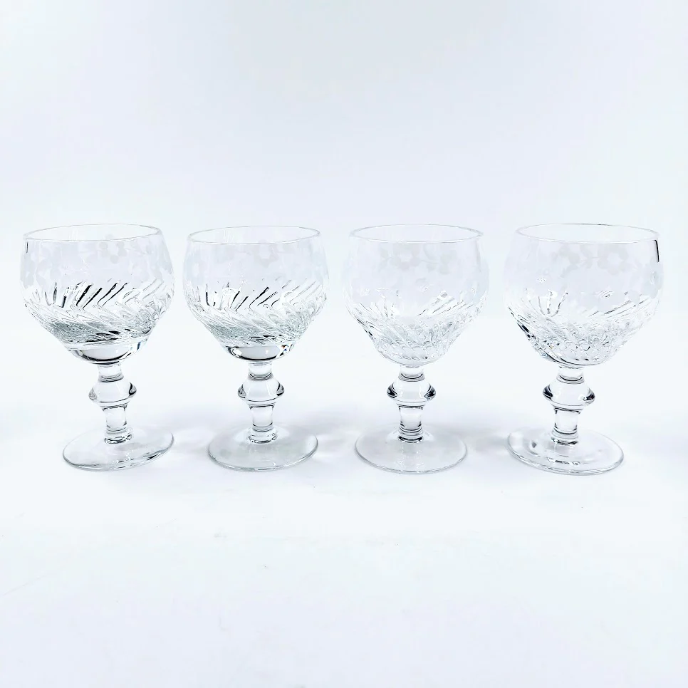 Leningrad Art Glass Factory Mašenka kristallilasit 4 kpl