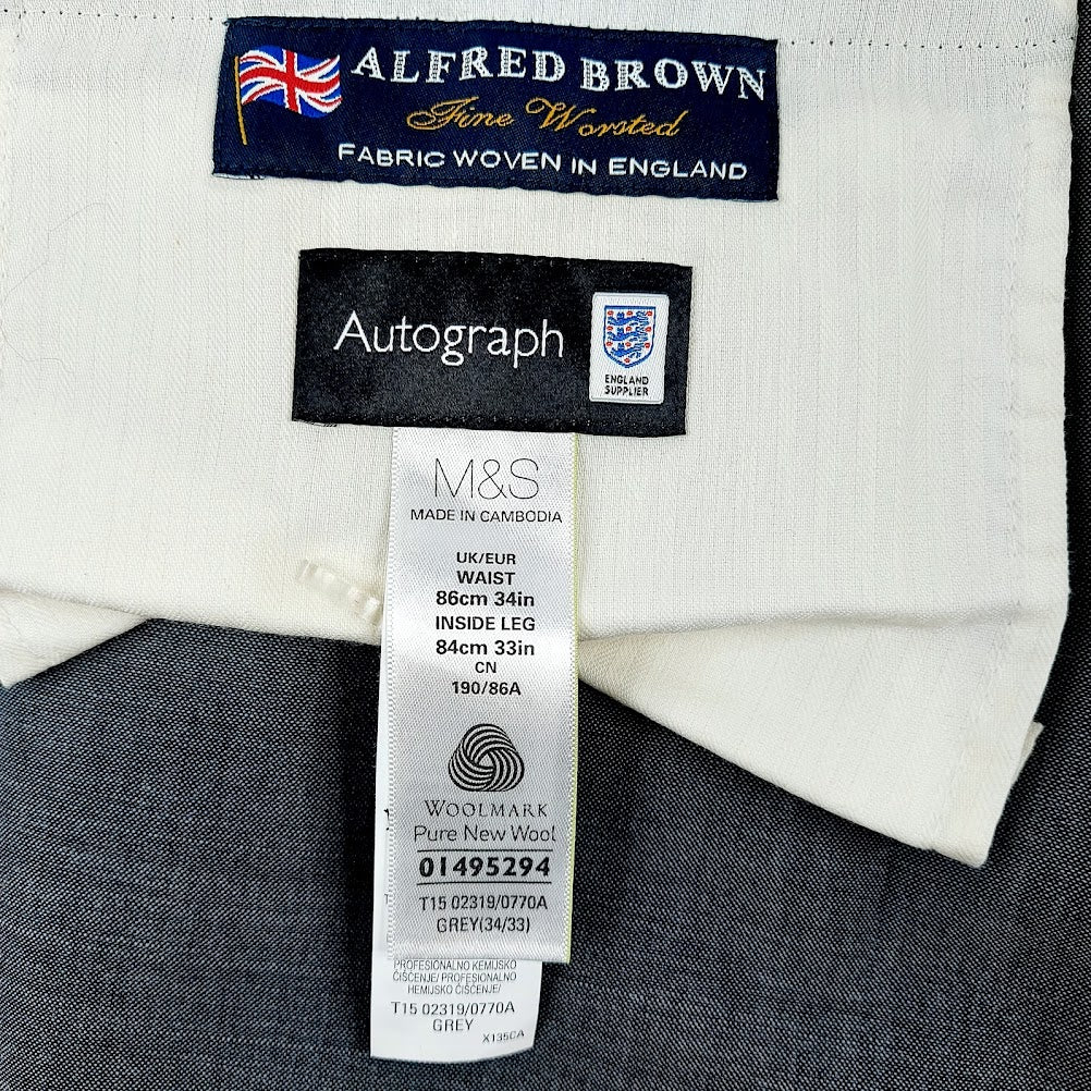 M&S Autograph Alfred Brown puku koko 48 / 34/33" - Image 9