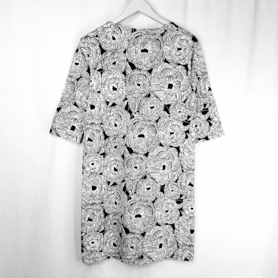 Marimekko Varpu Mustaselja trikoomekko koko S - Image 2