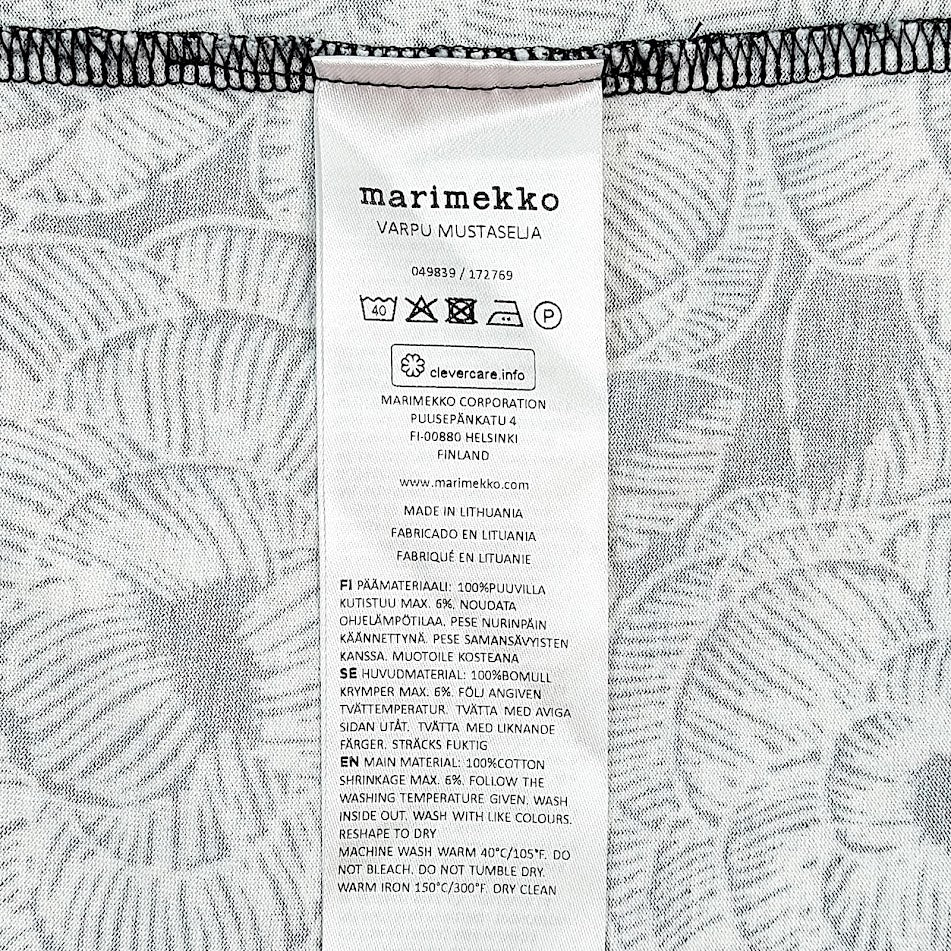 Marimekko Varpu Mustaselja trikoomekko koko S - Image 4