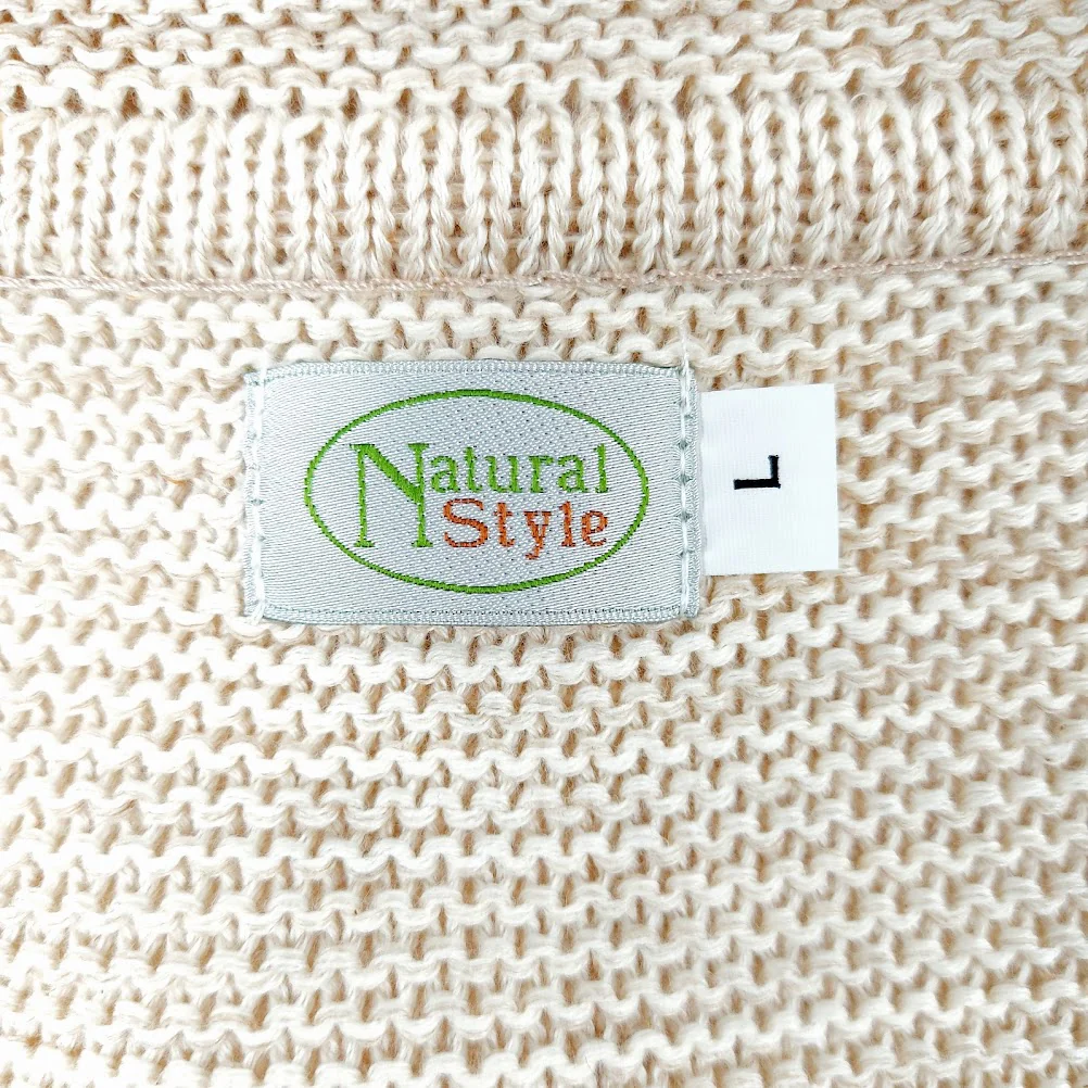 Natural Style pitkä neuletakki koko L - Image 3