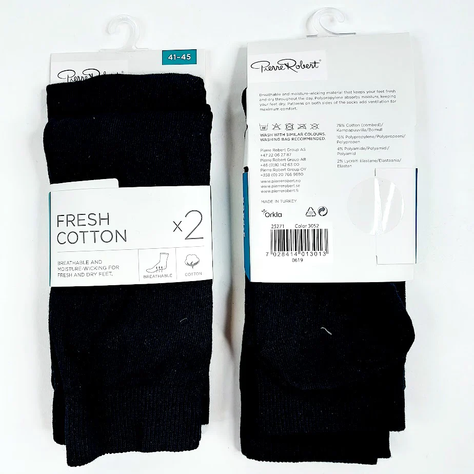 Pierre Robert puuvillasukat 2-pack koko 41-45 2 kpl - Image 2