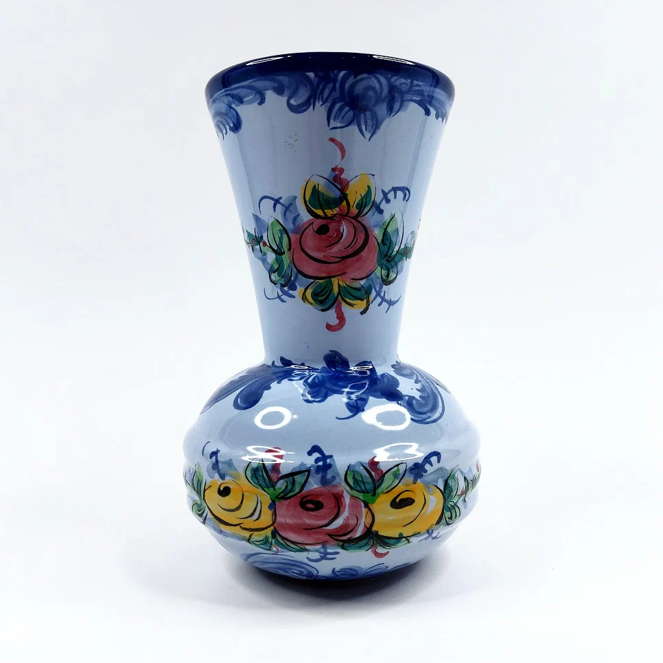 Portugalilainen käsinmaalattu maljakko 19,5 cm