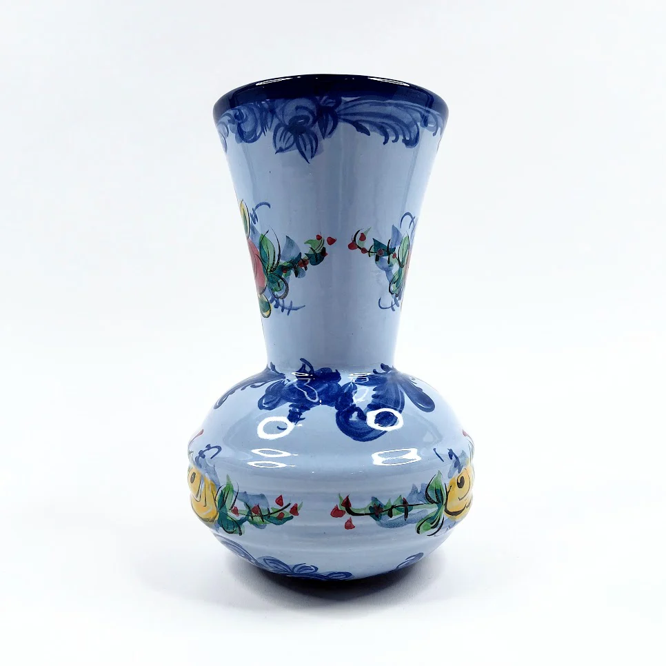 Portugalilainen käsinmaalattu maljakko 19,5 cm - Image 2