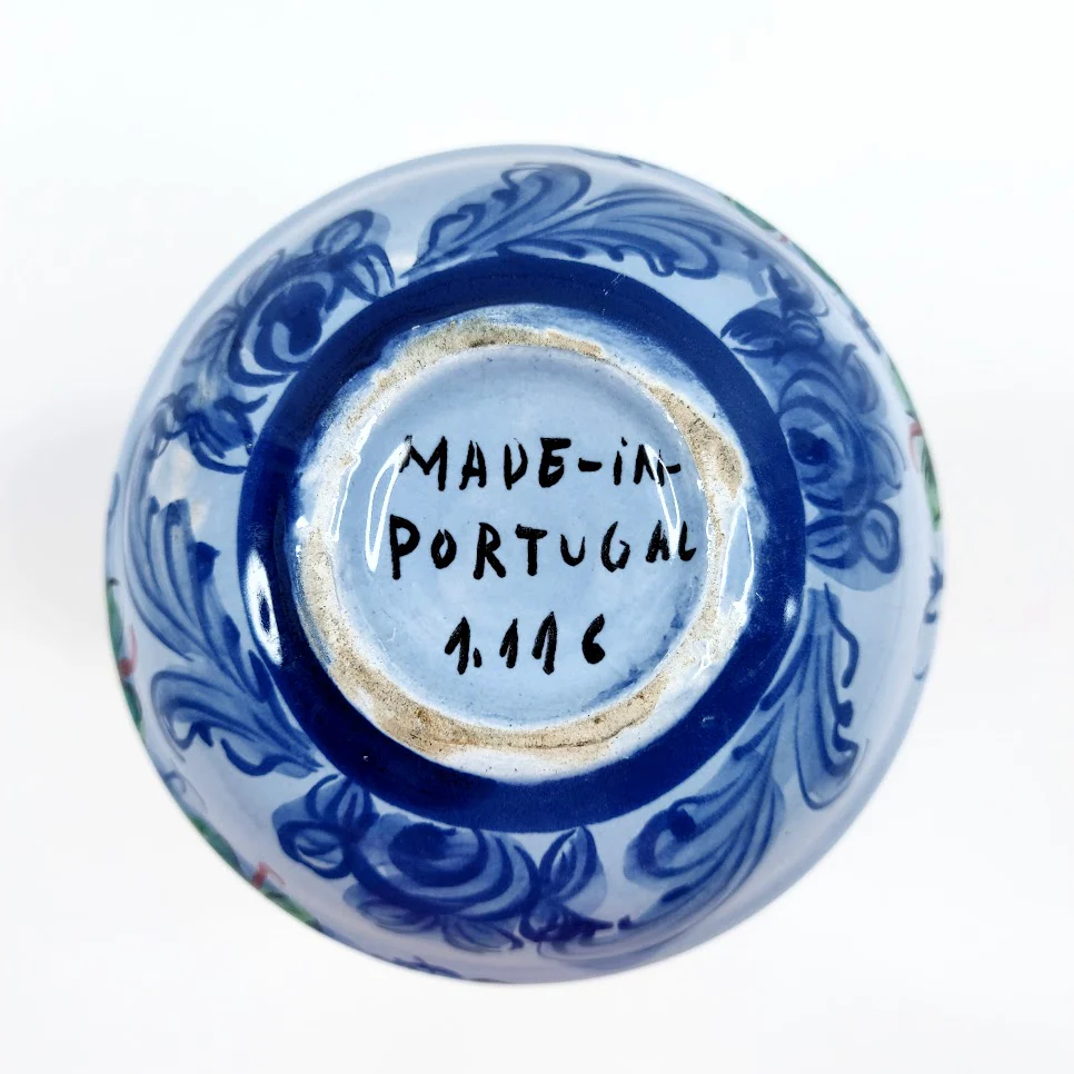 Portugalilainen käsinmaalattu maljakko 19,5 cm - Image 5