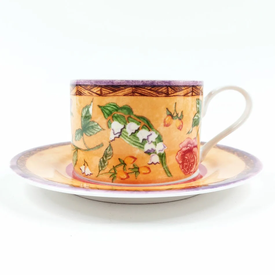 PTS International Tuscany Rose kahvikuppisetti 8 osaa - Image 2
