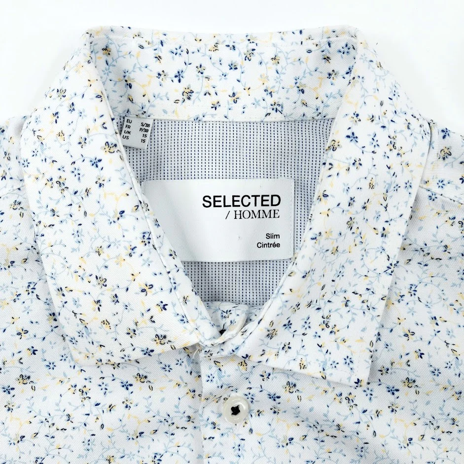Selected Homme Slimdetail LS Classic Noos kauluspaita koko S - Image 3