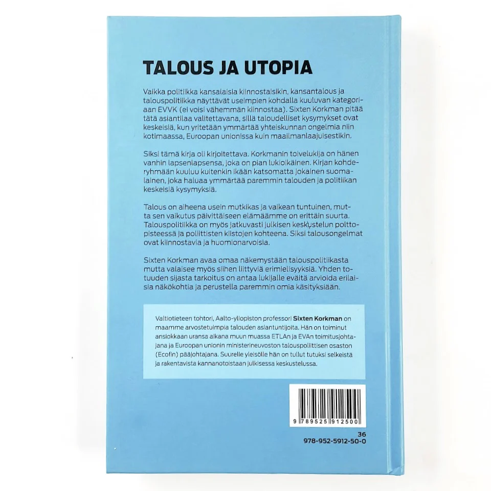 Sixten Korkman: Talous ja utopia - Image 2