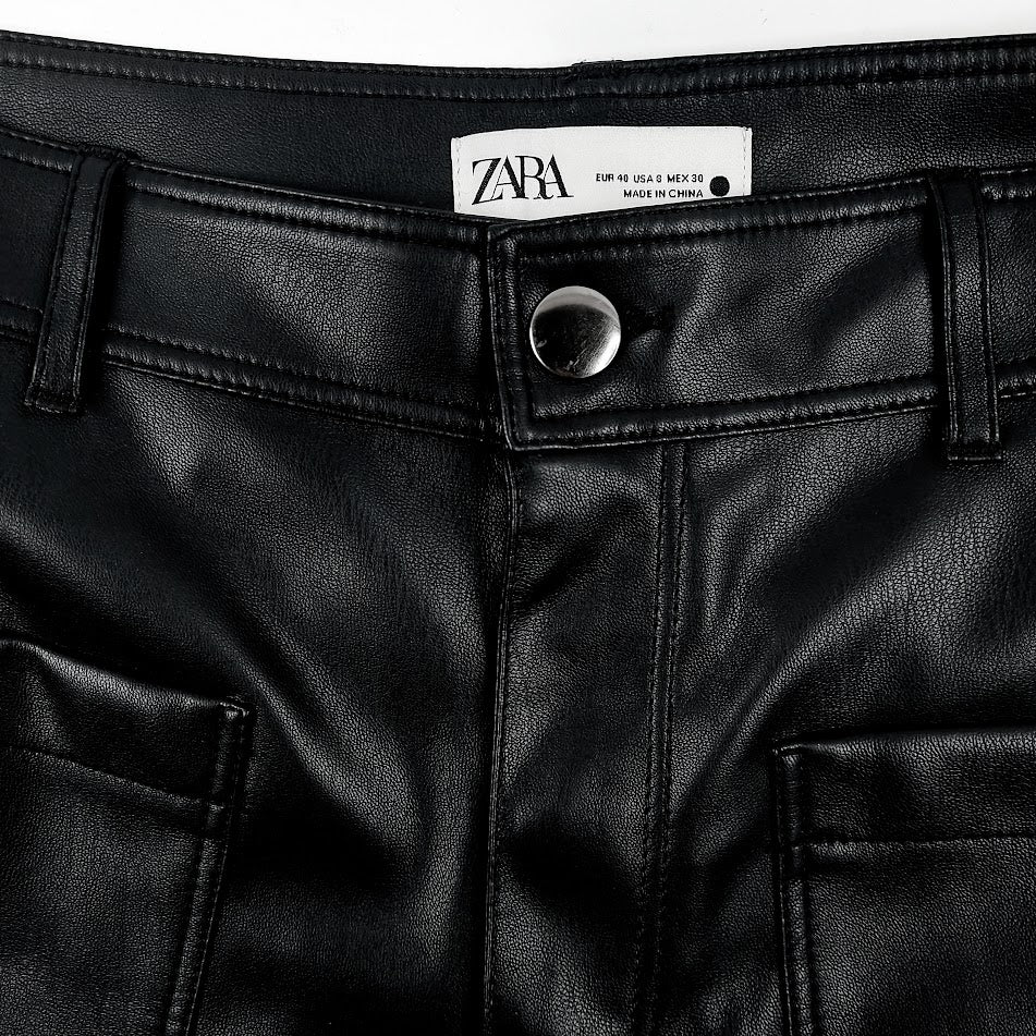 Zara tekonahkahousut koko 40 - Image 3